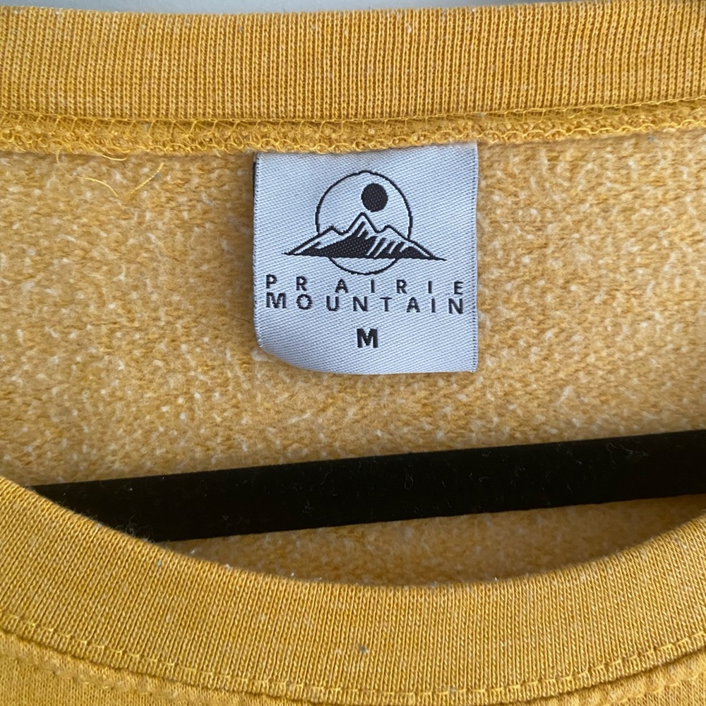 Women’s Crew Neck Sweatshirt Acadia National Park | Mustard Yellow | Medium - Picture 3 of 5